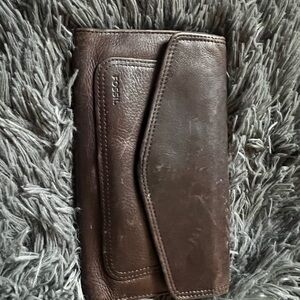 Fossil Brown Leather Wallet